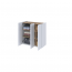 EASY EA-03 Chest 3d with lighting - white gloss/oak scandi