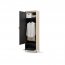 TREND TG-01 Wardrobe with LED lighting,Beige sand/black