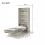 BED BC-03 CONCEPT 90x200 Vertical Schrankbett