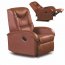 JEFF Recliner armchair brown