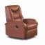 JEFF Recliner armchair brown