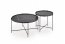 JULIETA Coffee table set black marmor / black