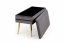 VELVA bench color: grey/gold