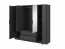 KELLY 4D L Graphite Wardrobe