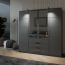 Bali/ D4 Wardrobe with mirror (graphite)