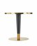 MORATA Round Table White marble/black/gold