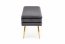 VELVA bench color: grey/gold