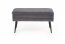 VELVA bench color: grey/black