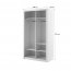 ArtiAR -06 White Sliding door wardrobe 120cm