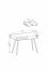 ORO- T102 Dressing table сonsole Beige