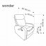 WONDER recliner Relaxsessel, Ruhesessel Mit Wippfunktion,Grau