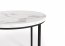 OREO Coffee table set white marmor/ black