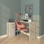 Diego-Corner desk, Beton/White matt