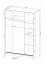 MAJA 2 LUS Graphite 130cm Sliding door wardrobe