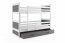 Riko II 190x90 Bunk bed with two mattresses White/Graphite