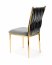 K436 Chair grey/gold