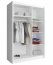 MAJA 1 LUS White 130cm Schwebetürenschrank 