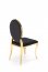 K556 Chair black / gold