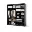 TREND TZ-01 Sliding wardrobe with LED lighting,black