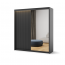 TREND TZ-01 Wardrobe with LED lighting,black