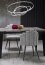 FELIX Dining table (extendable) gray marble / black