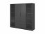 KELLY 4D RD Graphite Kleiderschrank