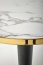 MORATA Round Table White marble/black/gold