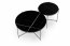 JULIETA Coffee table set black marmor / black