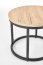 OREO Coffee table set Sanremo oak/black