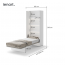 BED BC-03 CONCEPT 90x200 Vertical Wall Bed