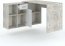 Diego-Corner desk, Beton/White matt