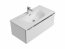 LEONARDO WHITE 82-90-B-1S Cabinet Under Washbasin