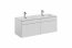 ICONIC WHITE 82-80-D-1S Cabinet Under Washbasin 