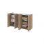 EASY EA-01 Chest 5d with lighting - oak scandi/white gloss