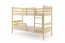 Bunk bed with mattress 190x80 pine