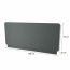 CONCEPT-PRO CP-12 Upholstered headrest 140 for CP-01 (Graphite with white shelf)