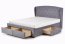 Sabrina 160x200 Двуспальная кровать с основанием для матраса серый