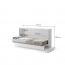 BED BC-06 CONCEPT 90x200 Horizontal Schrankbett