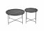 JULIETA Coffee table set black marmor / black