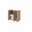 EASY EA-03 Chest 3d with lighting - oak scandi/white gloss