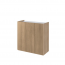 EASY EA-03 Chest 3d with lighting - oak scandi/white gloss