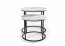 OREO Coffee table set white marmor/ black