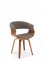 K545 Chair grey / walnut