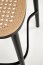 H111 Bar stool,black/brown