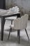 FELIX Dining table (extendable) gray marble / black