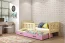 Cubus 2 Bed with two mattresses 200x90 pine/pink