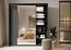 TREND TZ-01 Sliding wardrobe with LED lighting,black