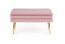 VELVA bench color: pink/gold