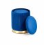 MONTY set of two stools: color: dark blue