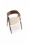 K562 Armchair Walnut / Light Beige